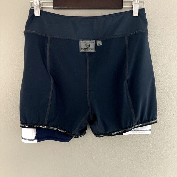 Foray Golf Color Blocked Side Panel 15.5" Skort - Navy Blue White - Medium - Picture 8 of 10